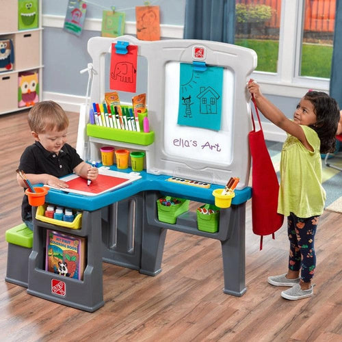 STEP2 Great Creations Double-Sided Art Center Desk (3-9 Years)