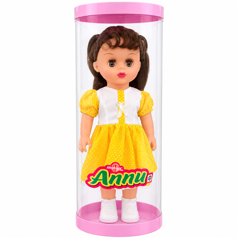 Annu Doll - Fashion Doll with Yellow Dress & Shoes | Pretend Play Toy for Kids
