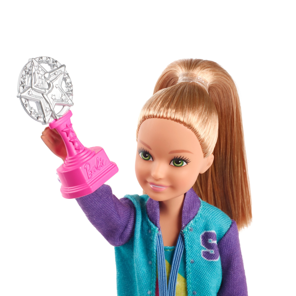Mattel Original Licensed Barbie Team Stacie Gymnastics Doll with Accessories Playset