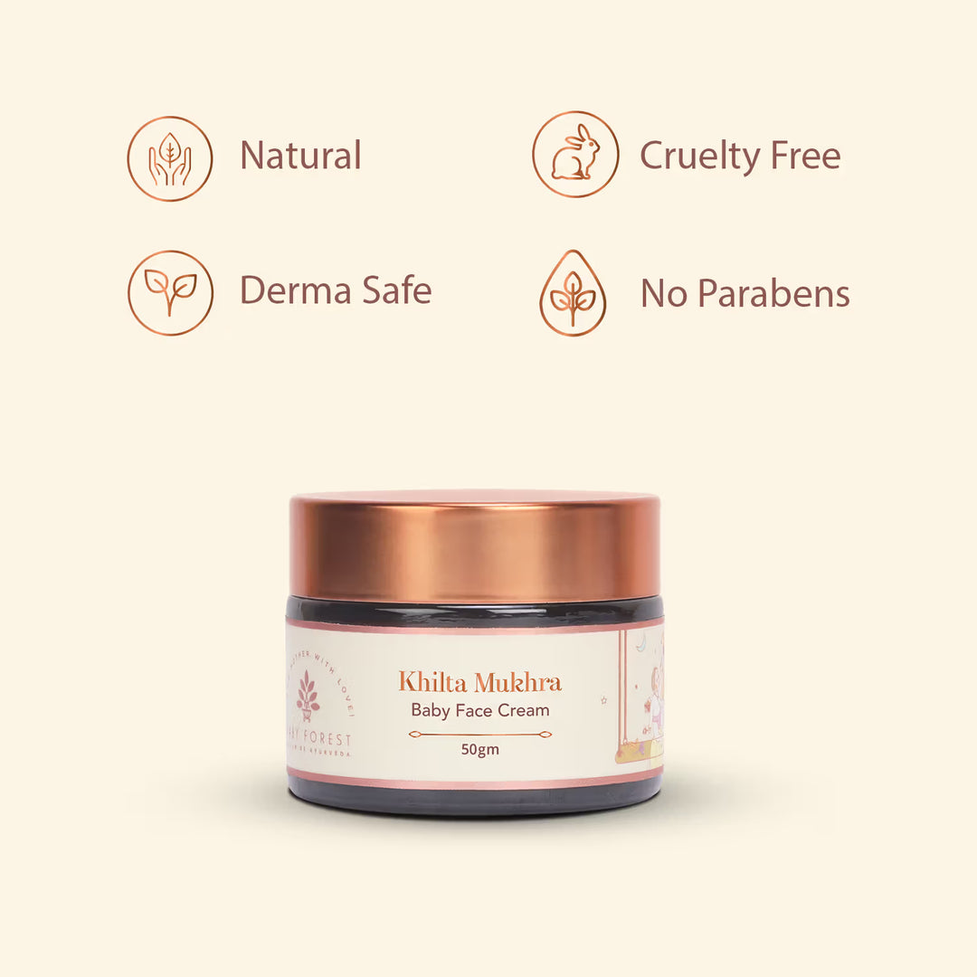 Baby Forest Khilta Mukhra Baby Face Cream - 50 gm