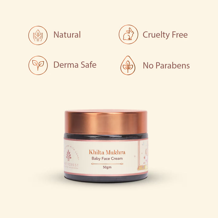 Baby Forest Khilta Mukhra Baby Face Cream - 50 gm