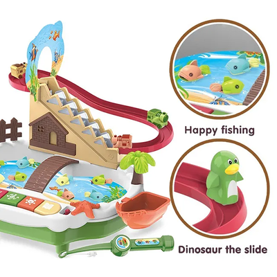 Learning and Educational Magnetic Fishing Game with Slideway (Assorted Colours)