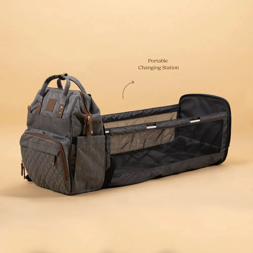 Abracadabra Diaper Bag with Changing Station - Grey