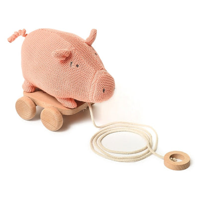 Pig Push & Pull Soft Toy