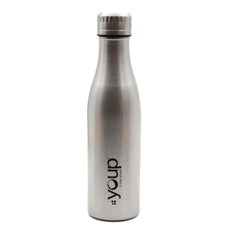 Youp Thermosteel Insulated Silver Color Water Bottle Splash1001 - 1 L