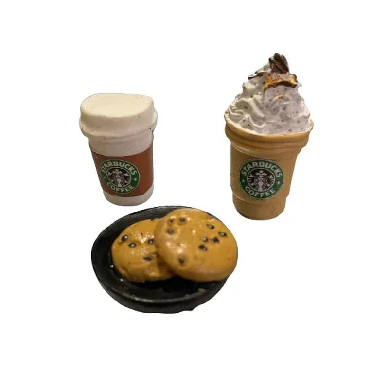 Coffee & Cookies Miniature Food Fridge Magnet