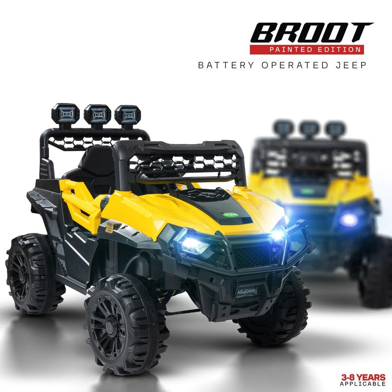 Broot Rechargeable Battery Operated Ride on Jeep Car with Music & Light For Kids | COD Not Available