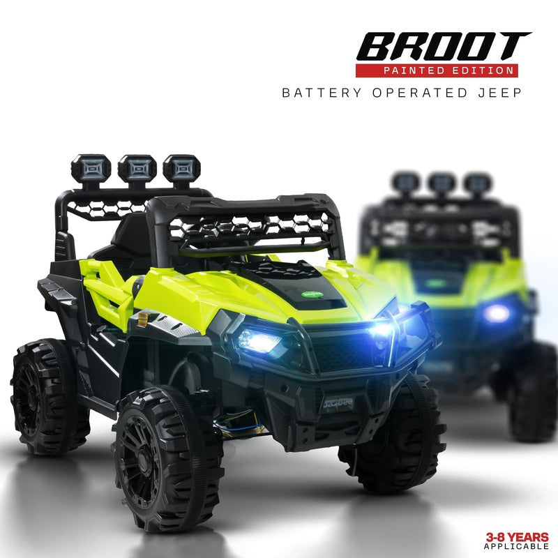 Broot Rechargeable Battery Operated Ride on Jeep Car with Music & Light For Kids | COD Not Available