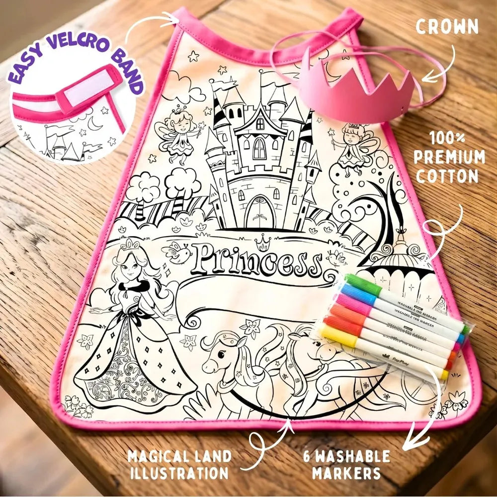 PepPlay My Princess Cape Kit | Colour, Wear & Pretend Play