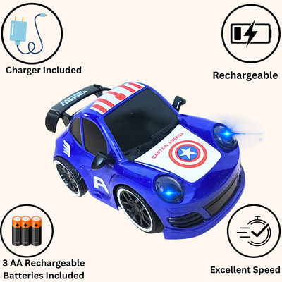 Remote Control Car - Charger Included (Captain America)