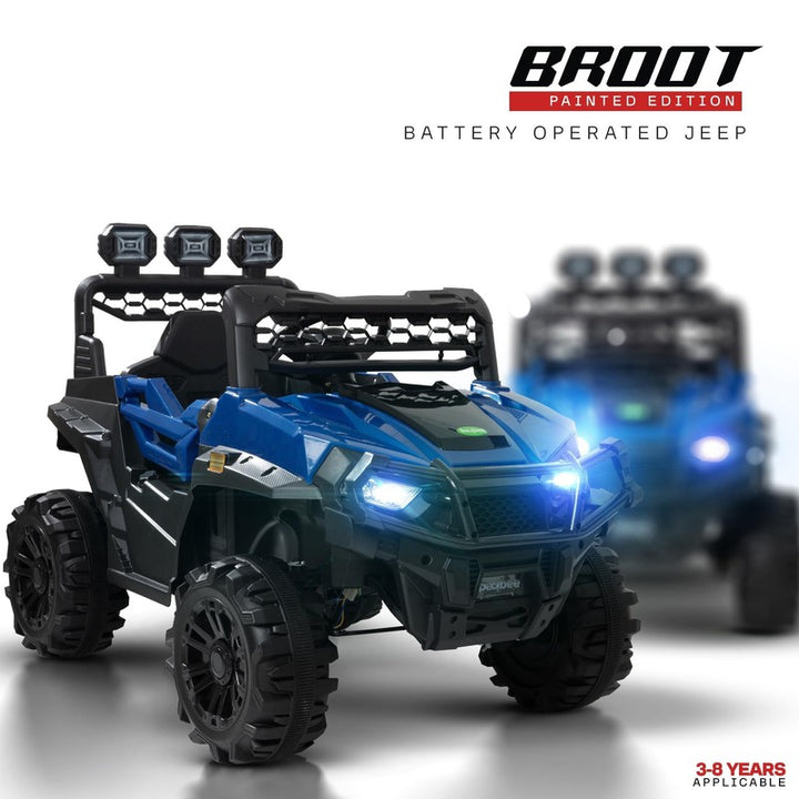 Broot Rechargeable Battery Operated Ride on Jeep Car with Music & Light For Kids | COD Not Available