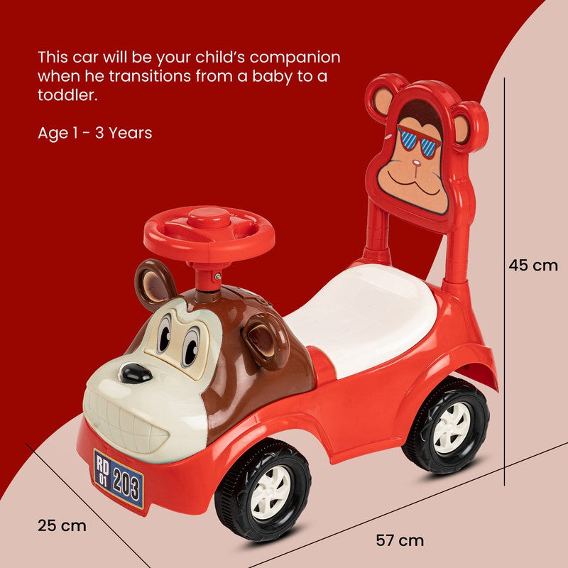 Noddy Ride on Baby Car for Kids, Baby Ride on Car with Music & Horn Button-Kids Ride On Push Car for Children | Ride on Toys Kids Baby Car | Ride on Car for Kids - COD Not Available