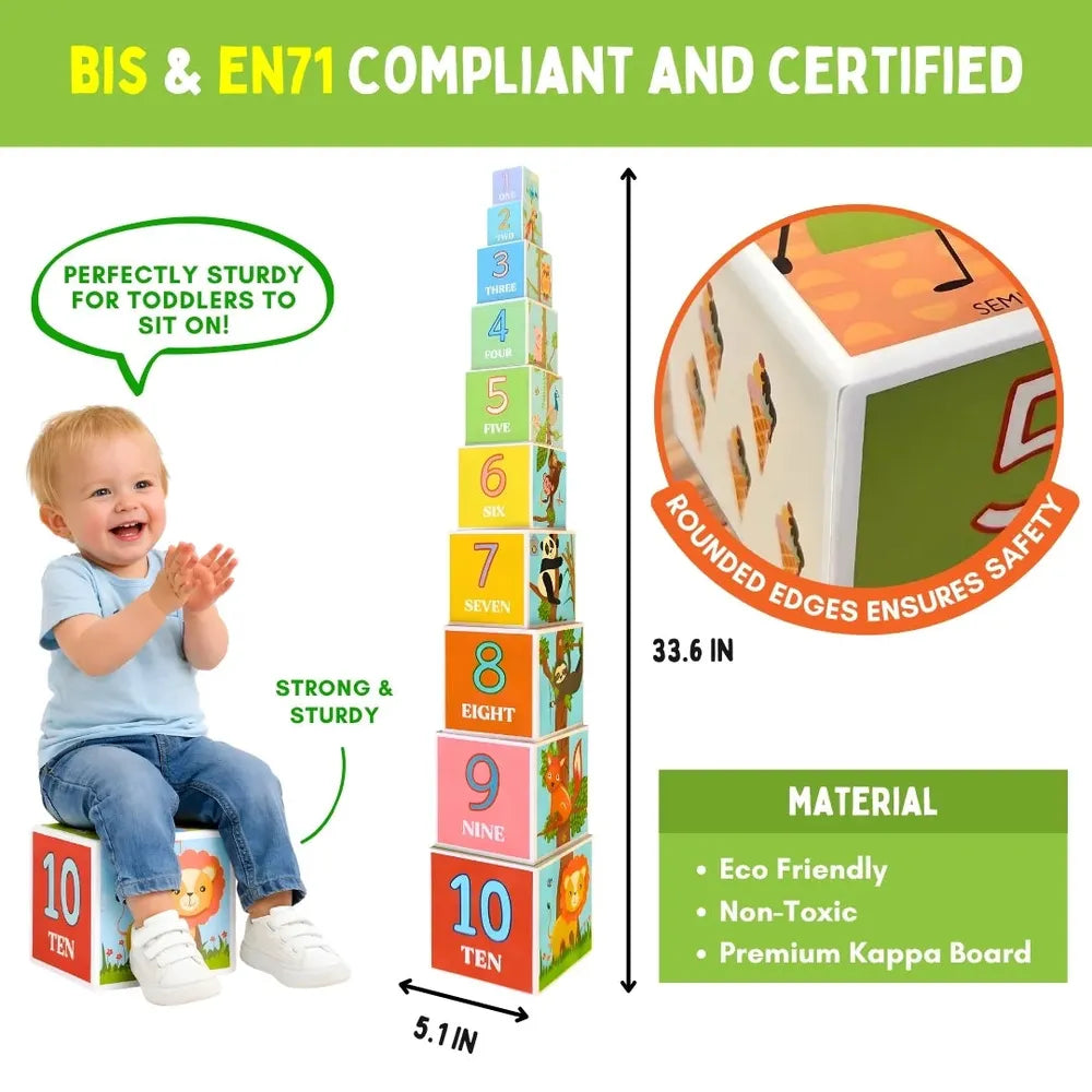 PepPlay Stacking & Nesting Cube | Early Learning Through Stacking Play