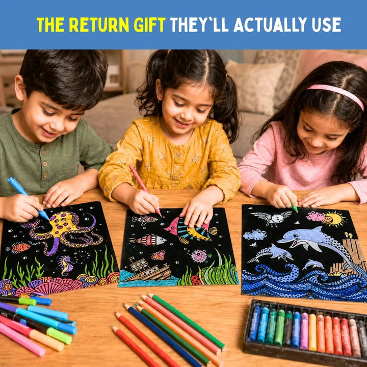 PepPlay Colour in Velvet - Ocean Life | Mess-Free Colouring Fun