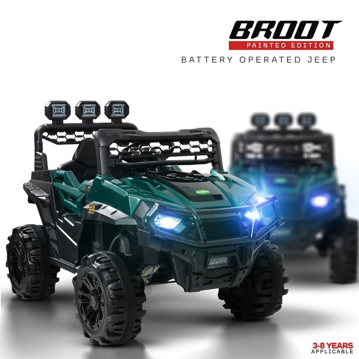 Broot Rechargeable Battery Operated Ride on Jeep Car with Music & Light For Kids | COD Not Available