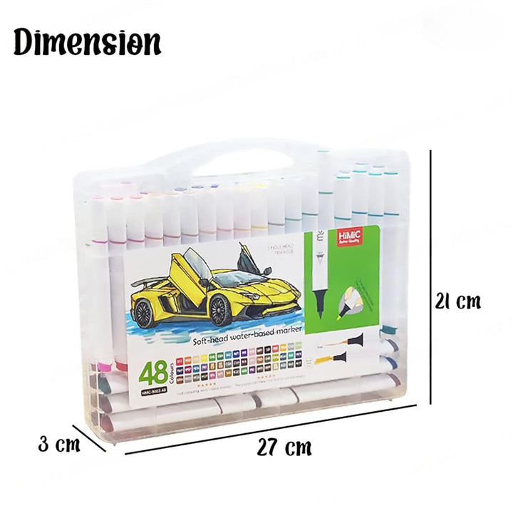 FunBlast Watercolor Markers Colouring Kit - 48 Pieces