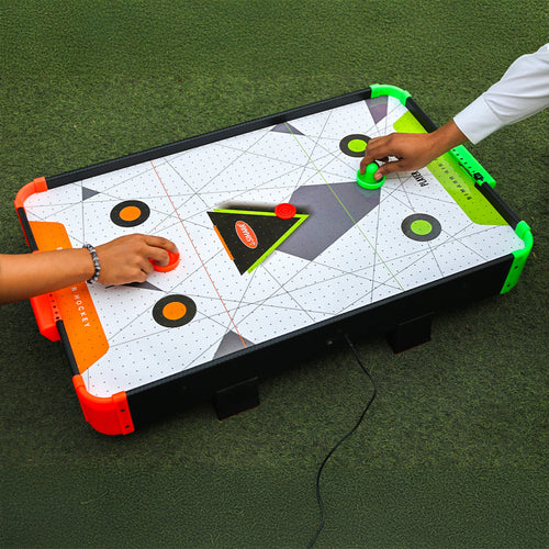 Simarr Air Hockey Jumbo Set with 1 Adaptor, 2 Pucks & Paddles (5 Years Till Grown Ups)