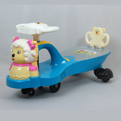 Twist, Magic and Swing Car Ride Ons for Kids( Strong Durable Quality with Musical Horn on Steering)9020 E Blue