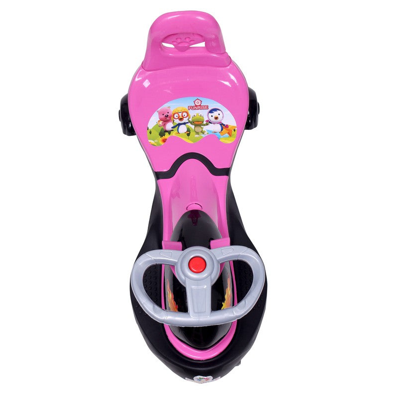 Twist, Magic and Swing Car Ride Ons for Kids(Strong Durable Quality with Musical Horn on Steering )9030 E Pink