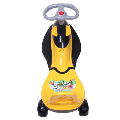 Twist, Magic and Swing Car Ride Ons for Kids(Strong Durable Quality with Musical Horn on Steering)9030 E Yellow