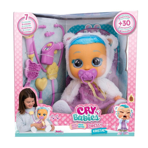 Original Cry Babies Dressy Kristal Gets Sick & Feels Better Doll (1-3 Years)