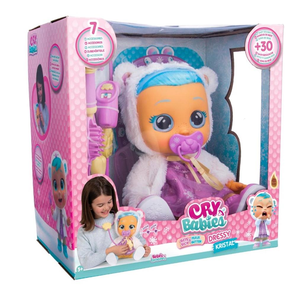 Original Cry Babies Dressy Kristal Gets Sick & Feels Better Doll (1-3 Years)