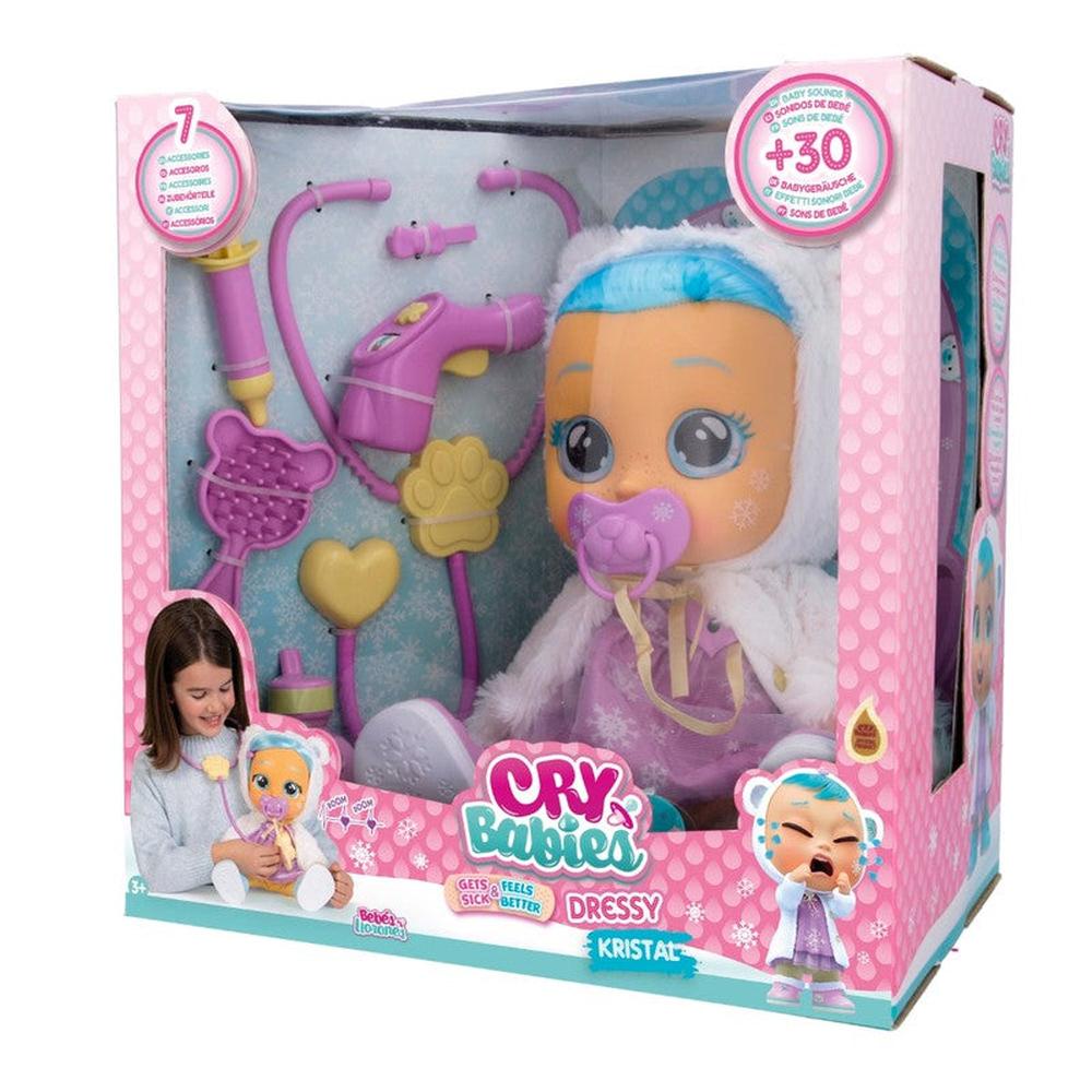 Original Cry Babies Dressy Kristal Gets Sick & Feels Better Doll (1-3 Years)