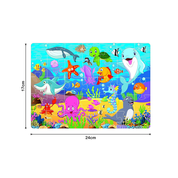 Ratna's 4-in-1 Animal World | Jigsaw Puzzle Set | 35 Pieces Each