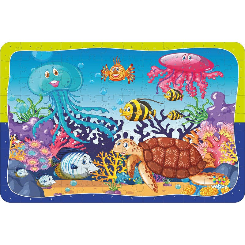 Underwater Animals Cardboard Jigsaw Puzzle, 108 Pieces