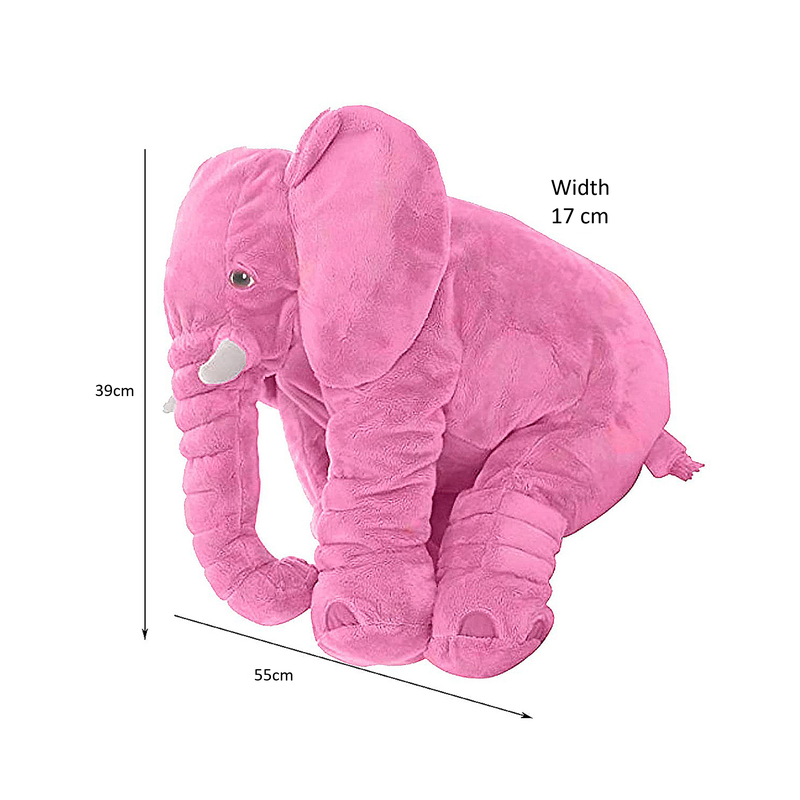 Baby Elephant Shaped Pillow (Pink)