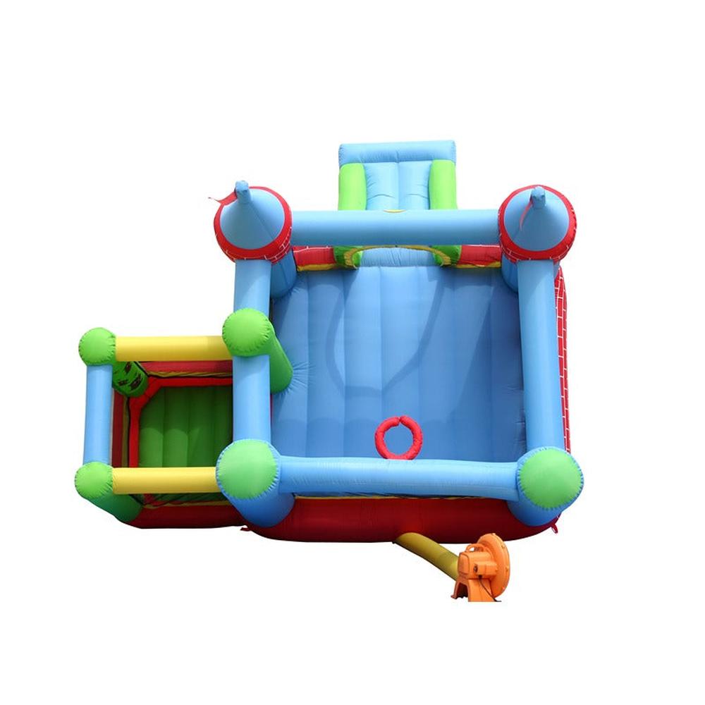 Farmyard Fun Jumping Castle with Slide, Ball Pit & Basketball Hoop | Weight- 17.47 Kg (3-8 Years)