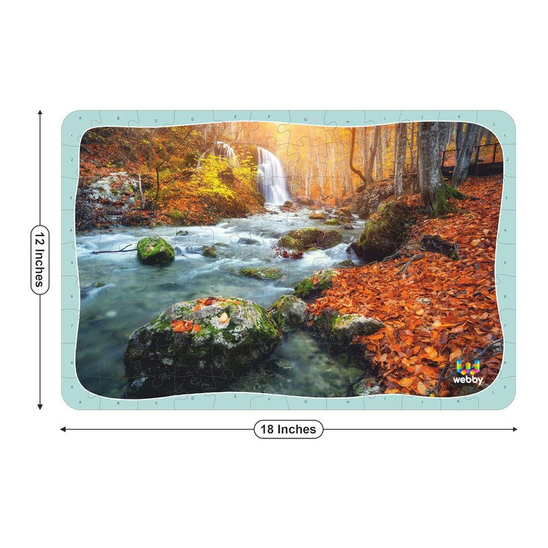 River In Forest Wooden Jigsaw Puzzle, 108 Pieces