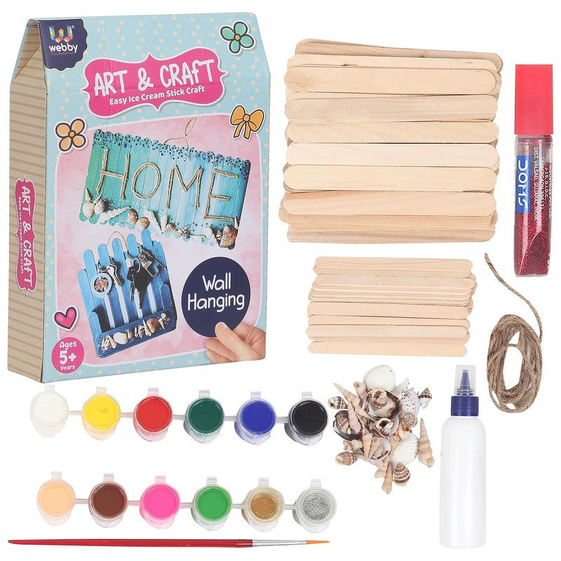 DIY Art and Craft Wall Hanging Build and Paint Activity Kit, Return Gift for Kids