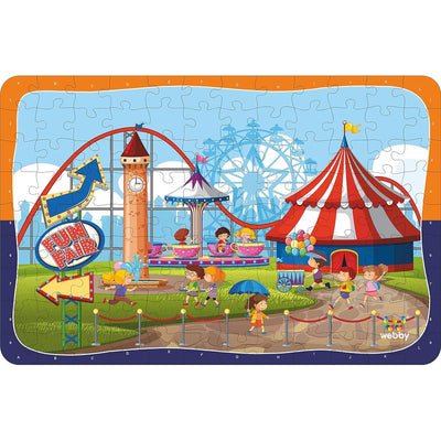 Fun Fair Wooden Jigsaw Puzzle, 108 Pieces