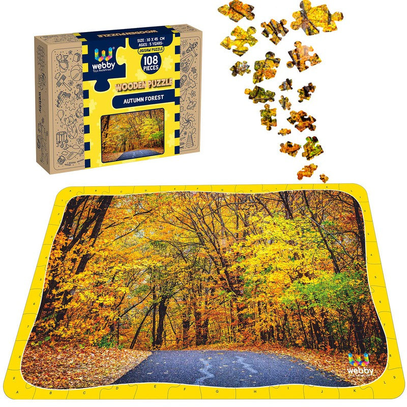 Autumn Forest Wooden Jigsaw Puzzle, 108 Pieces