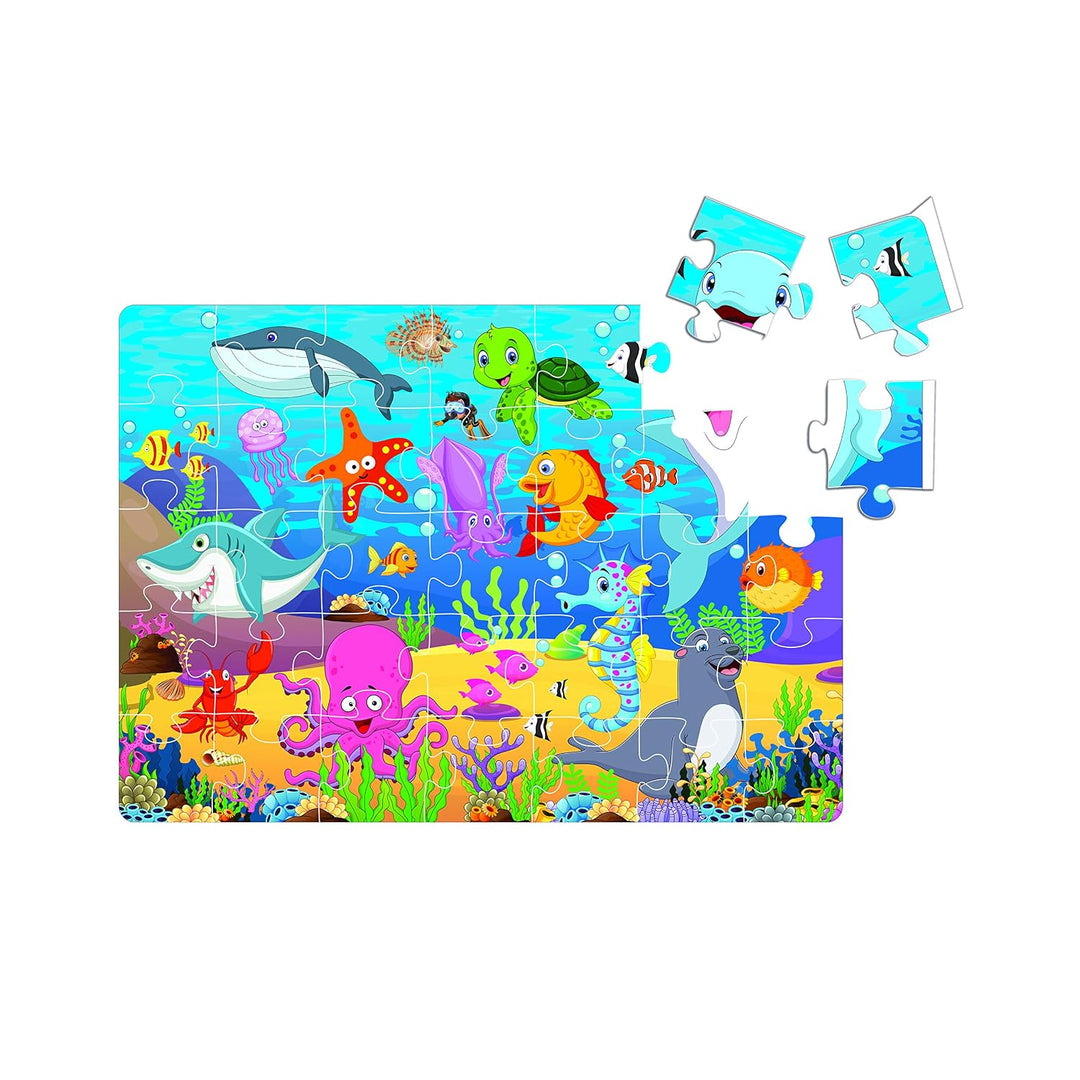 Ratna's 4-in-1 Animal World | Jigsaw Puzzle Set | 35 Pieces Each
