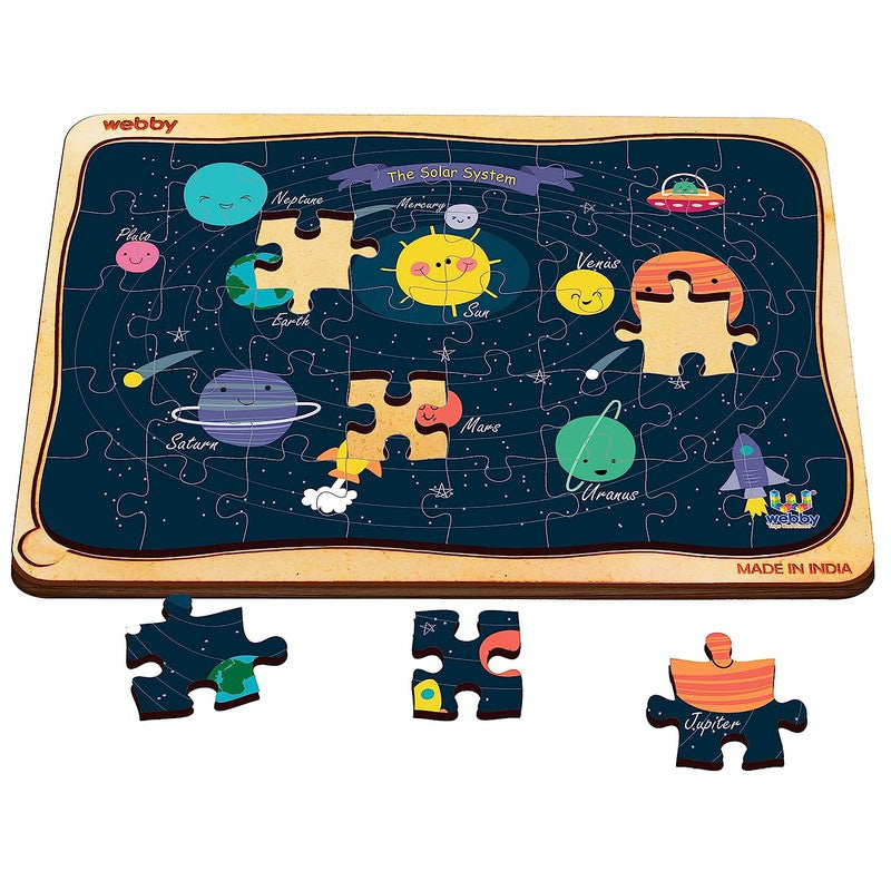 Solar System Wooden Jigsaw Puzzle, 40pcs