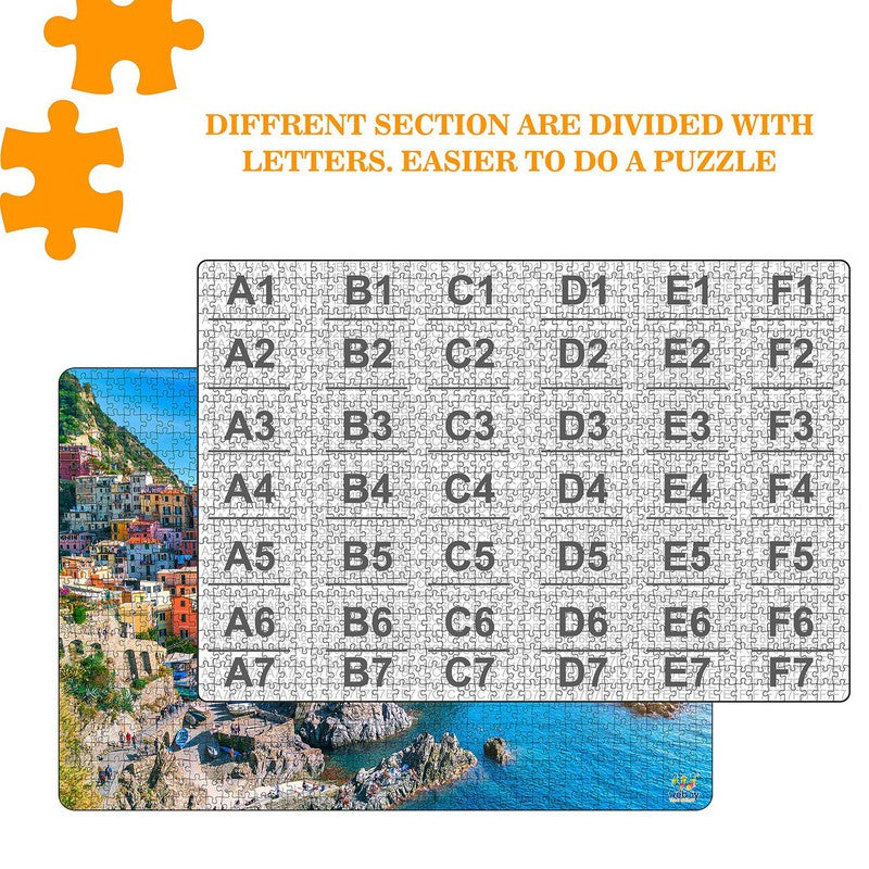 Wooden Cinque Terre Jigsaw Puzzle,1000 Pieces