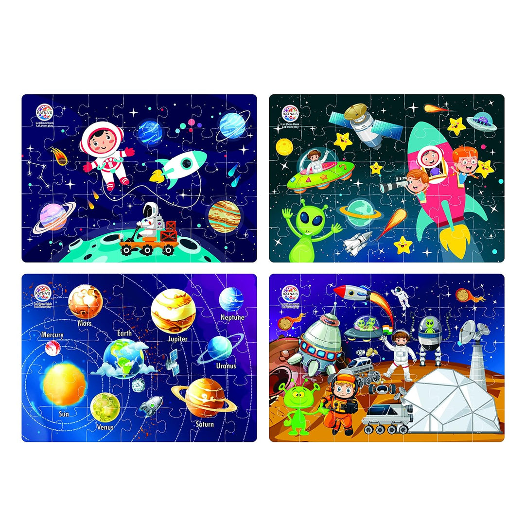 Ratna's 4 in 1 Space Explorer Jigsaw Puzzle – 140 Pieces