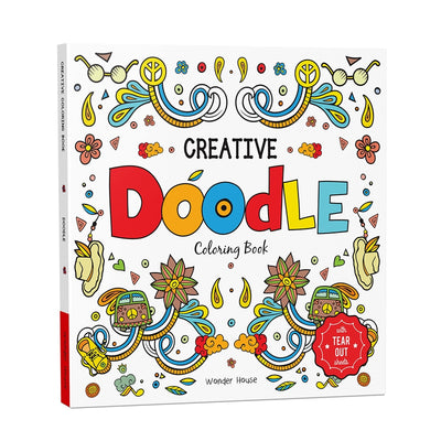 Creative Doodle Coloring Book: Children Coloring Book with Tear Out Sheets