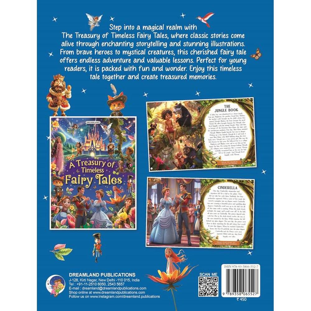 Dreamland Publications A Treasury of Timeless Fairy Tales Book (12 Years till Grown Ups)
