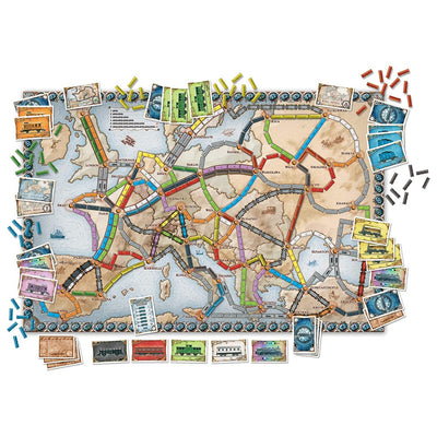 Original Funskool-Asmodee Ticket to Ride Board Game (Europe)