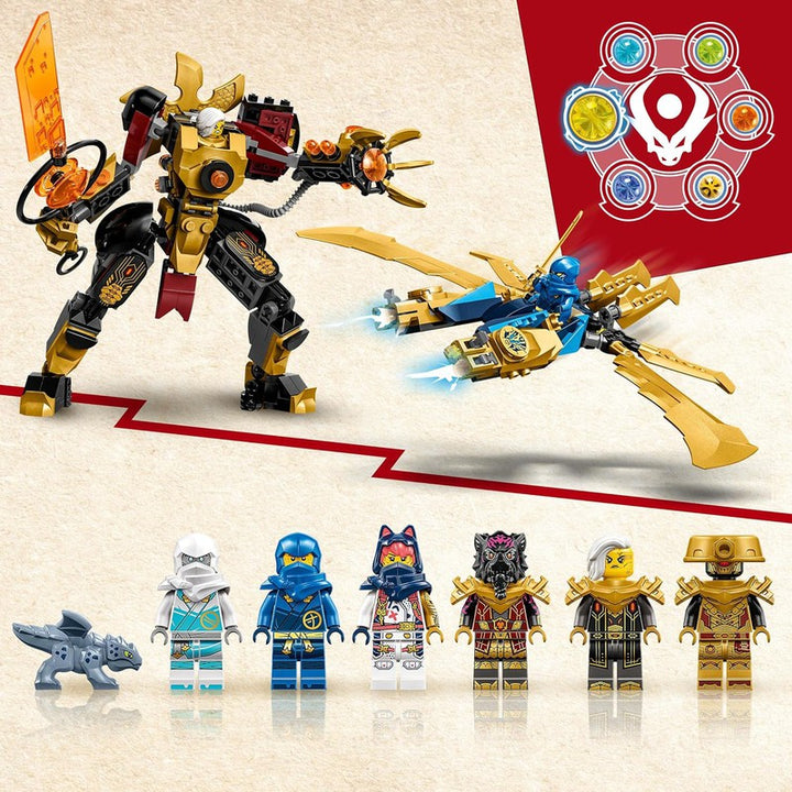 New! NINJAGO Elemental Dragon vs. store The Empress Mech 71796 Building Toy Set