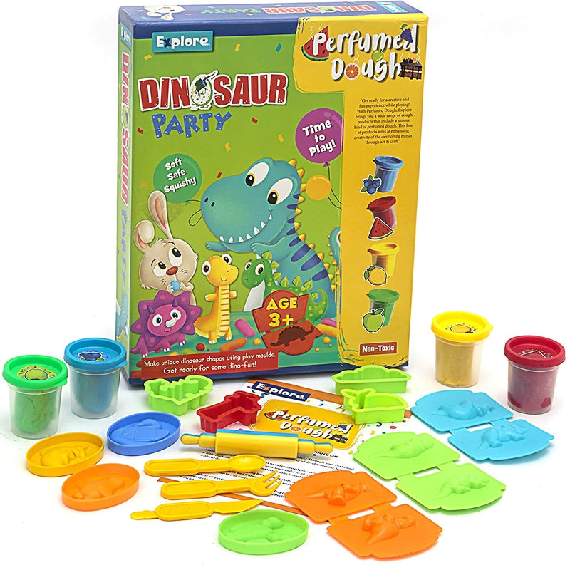 Perfumed Dough Dinosaur Party Kit Explore - (Pack of 3,5,12) Return Gifts