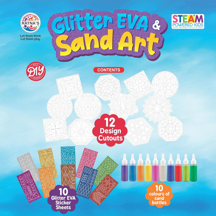 Ratna's Glitter EVA & Sand Art Kit – Creative Steam Activity Kit