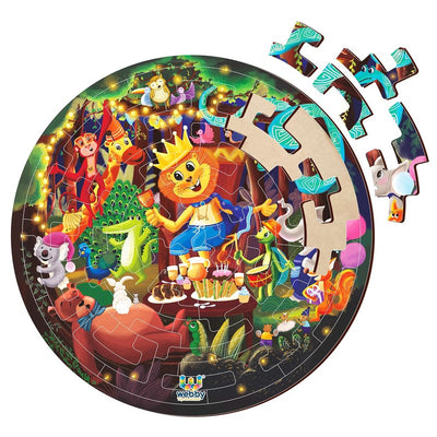 Jungle Wooden Jigsaw Puzzle for Boys & Girls/Kids, 50 Pcs