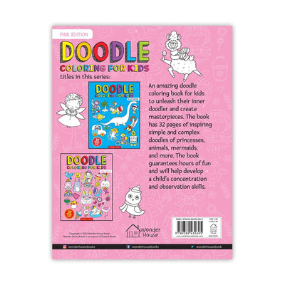 Doodle Coloring For Kids - Pink Edition [Paperback] Wonder House Books