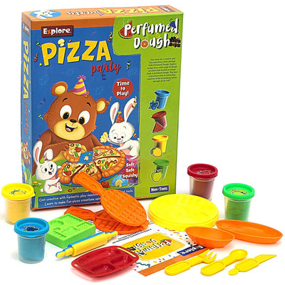 Return Gifts (Pack of 3,5,12) Perfumed Dough Pizza Party Kit Explore
