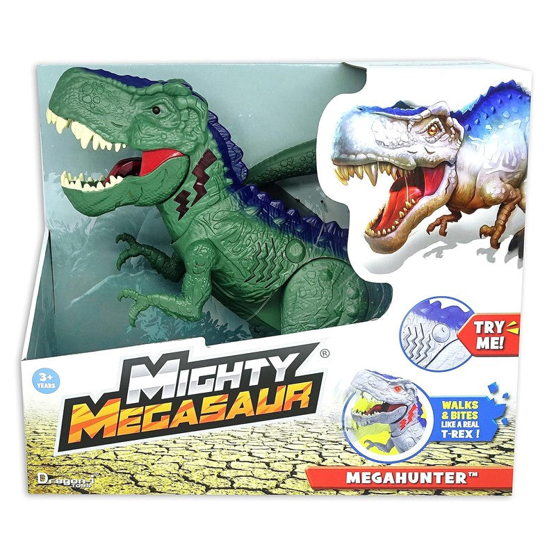 Mighty Megasaur Chomping and Walking T-REX Green