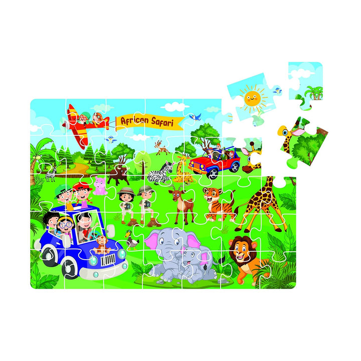 Ratna's 4 in 1 Safari World Jigsaw Puzzle for Kids